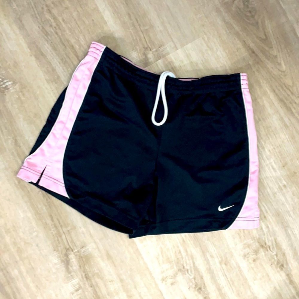 Dri Fit NIKE light pink & black athletic casual shorts size S